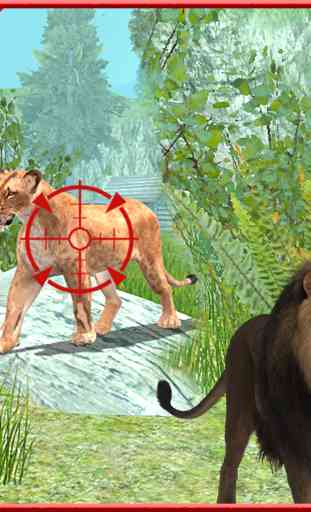 bosque salvaje caza del león 1