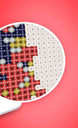 Cross Stitch - Color by Number & Letter Coloring 2
