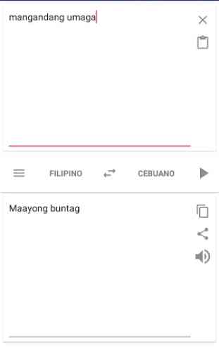 Filipino Tagalog Cebuano Translator 2