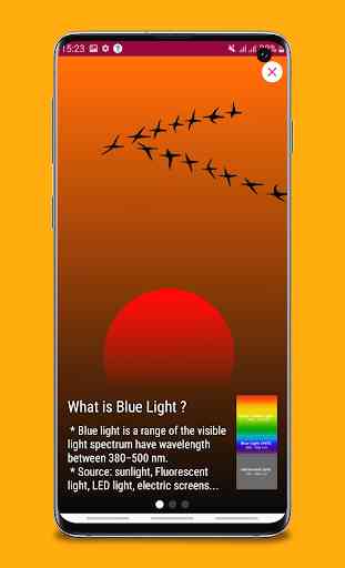 Filtro de luz azul Modo nocturno Protección de ojo 1