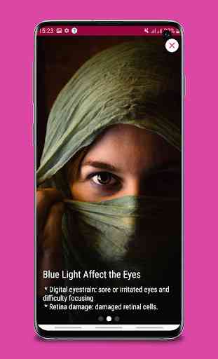 Filtro de luz azul Modo nocturno Protección de ojo 2