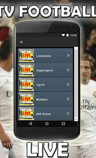 Football Matches live Streaming in hd Guide 4