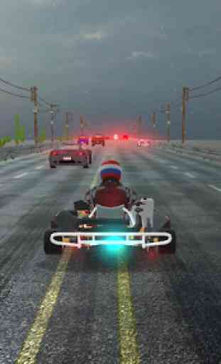 Go-Kart Traffic Racer - Buggy Racing 3
