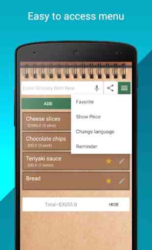 Grocery Shopping List - grocery list app 3