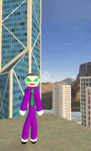 Joker Stickman Rope Hero Ganagster World 4