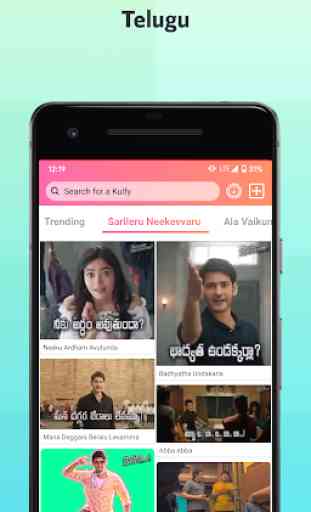 Kulfy: Telugu GIF, WhatsApp Stickers, Status Video 2