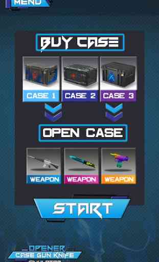 Open Case Weapon Knife Simulator 4