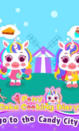 Pony Cake Cooking Diary-kitchon food cooking games 1