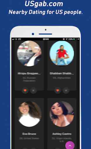 USgab - US nearby dating app for USA Singles 2