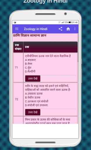 Zoology App in Hindi, Zoology Gk App in Hindi 4