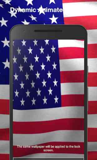 Bandera de Estados Unidos 3D Fondo Animado 2