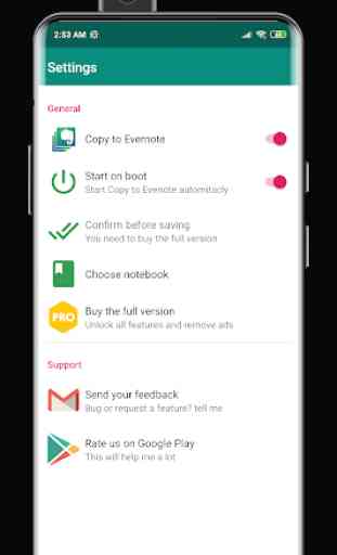 Copied Notes : Evernote add-on 1