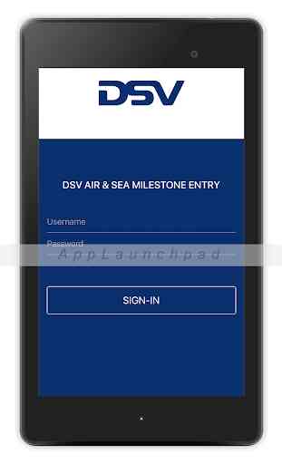 DSV Air & Sea - Milestone Entry App 3