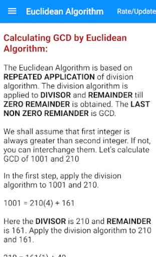 Euclidean Algorithm : GCD and Linear Combination 4