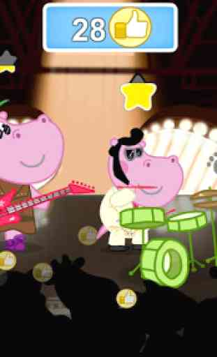 Fiesta de música para niños: Hippo Super star 1