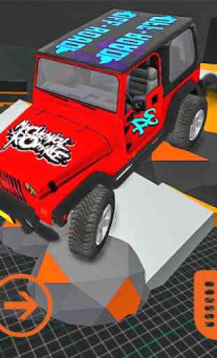 Fury Monster Jeep Parking: conducción de camiones 3