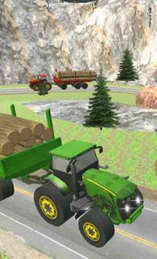 Heavy Duty Tractor Cargo Transport 3D 4