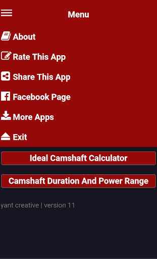 Ideal Four 4 Stroke Camshaft Duration Calculator 1