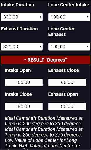 Ideal Four 4 Stroke Camshaft Duration Calculator 3