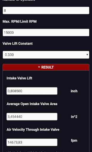 Ideal Four 4 Stroke Valve Lift Calculator 3