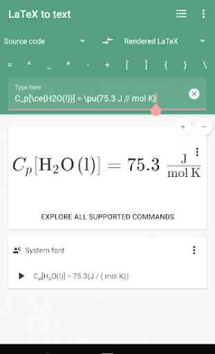 LaTeX equation editor: Unicode Math Symbols 1