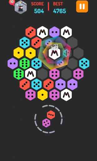Merge Block Hexa: Dominoes Merged Puzzle 3