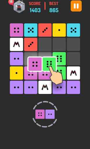 Merge Block Hexa: Dominoes Merged Puzzle 4