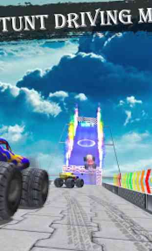 Monster Truck Stunt Race : Impossible Track Games 2