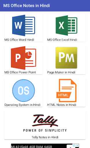 MS Office Notes in Hindi 2