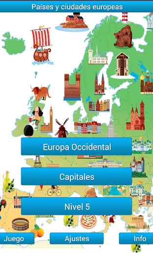 Países y ciudades europeas 1