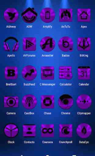 Purple and Black Icon Pack ✨Free✨ 3