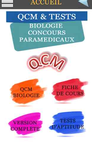 QCM Biologie Pour Concours 2