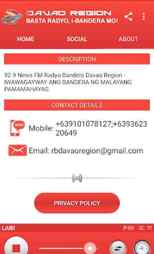 Radyo Bandera Davao Region 4