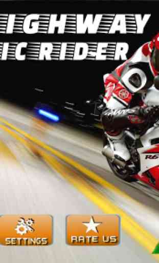 Real Highway Traffic Rider Moto Bike Racing Free 1