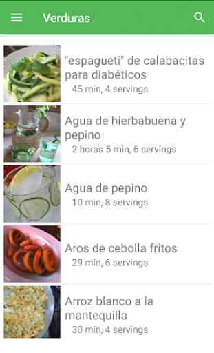 Recetas de verduras en español gratis sin internet 1