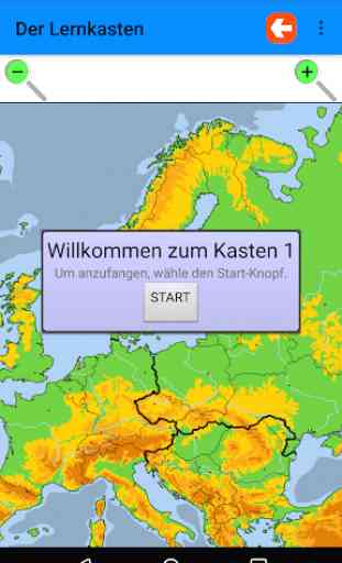 Topographie Europa: MapApp 3