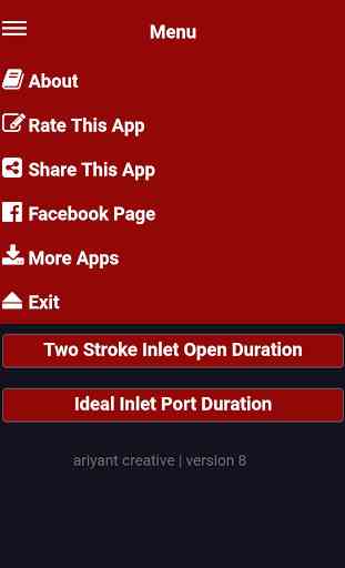 Two 2 Stroke Inlet Port Open Duration Calculator 1