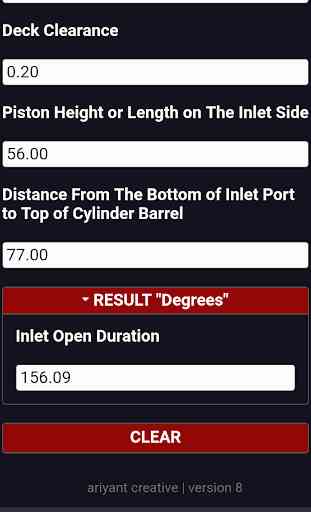 Two 2 Stroke Inlet Port Open Duration Calculator 4