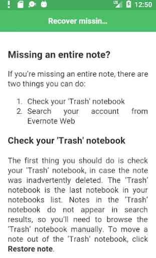 User Guide for Evernote 2