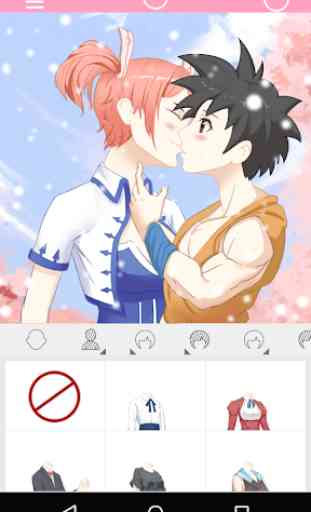 Anime Avatar Maker: Kissing Couple 1
