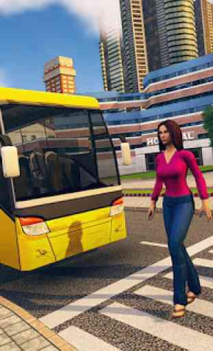 City Bus Driving School Game 3D-Coach Bus Sim 2018 3