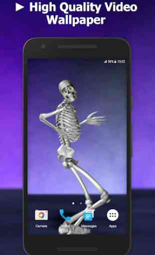 Dance with Skeleton Video Live Wallpaper 1