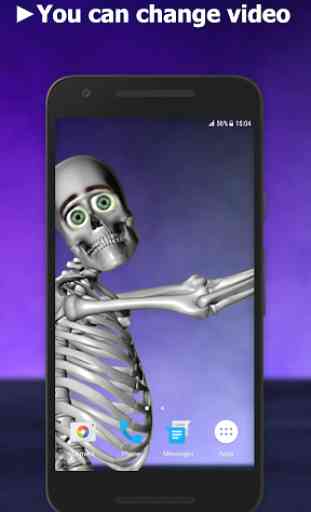 Dance with Skeleton Video Live Wallpaper 2