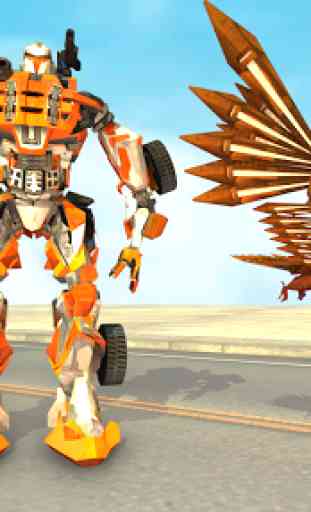 Flying Eagle Robot Car Multi Transforming Games 2