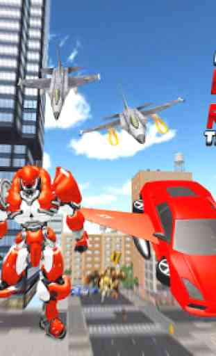 Flying Grand Robot Car Transform Fight 2019 4