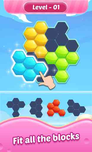 Hexa Candy Block - Hexa Puzzle 1