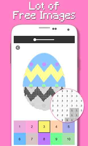 Huevo de Pascua feliz por número - Pixel 2