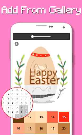 Huevo de Pascua feliz por número - Pixel 3