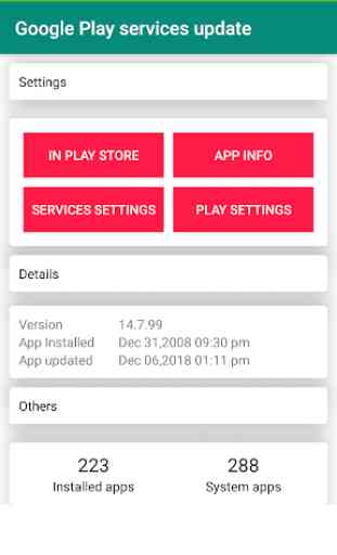 Play Services Update and Info 2