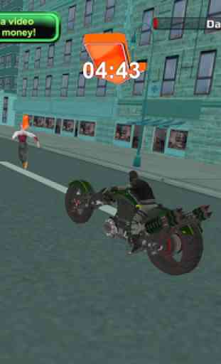 Policía Sci Fi Bike Rider 3D 4